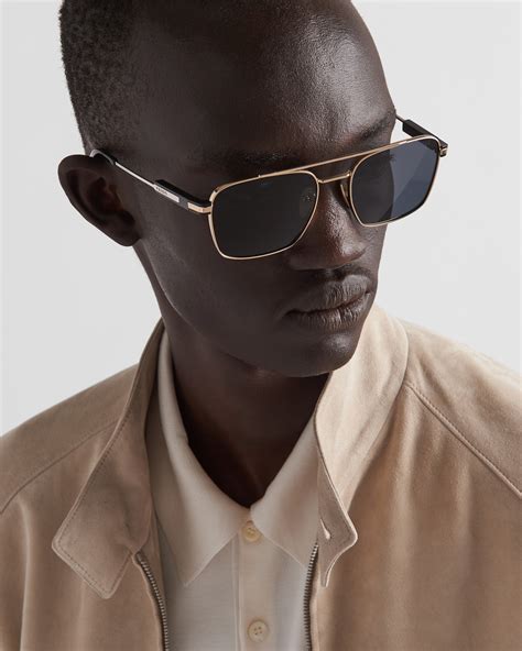 prada spr 67t|Graphite Lenses Sunglasses With Iconic Metal Plaque .